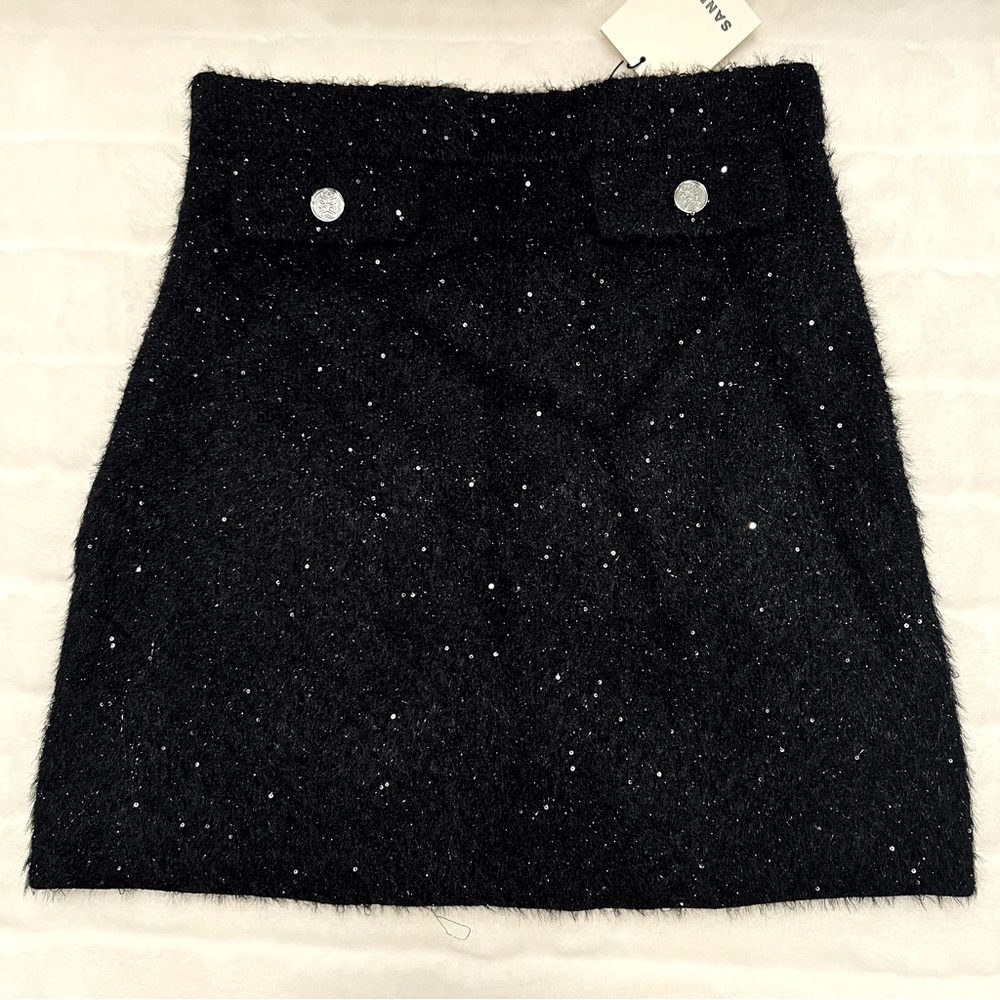 NWT Sandro Malmaison Sequined Tweed Skirt - Picture 5 of 14
